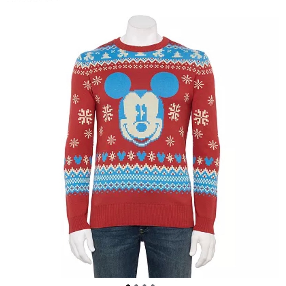 NWT Men’s Ugly Christmas Sweater - Mickey Mouse M